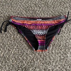 Neon aztec print bikini bottoms